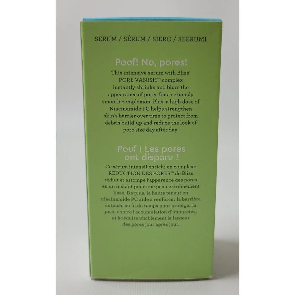 Bliss Disappearing Act Niacinamide PC Pore Shrink & Blur Serum 1.0 fl oz 30ml